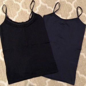 Limited Lot of 2 Seamless Camisoles, BlackNavy S/M